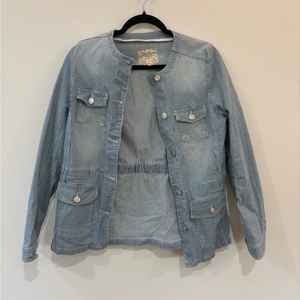 Bonpoint Women’s Striped Denim Jacket